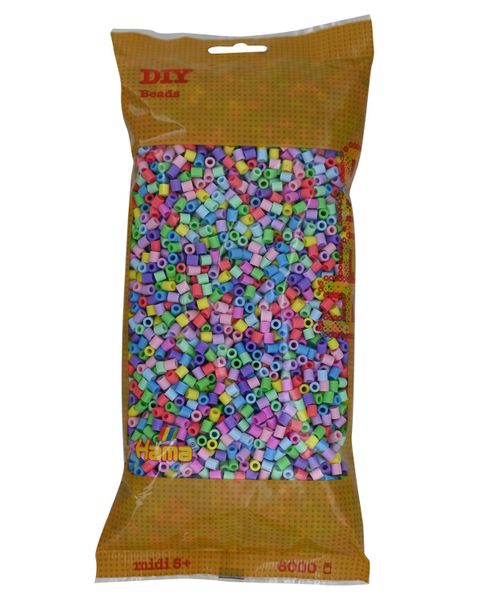 Obrázek produktu: HAMA Korálky MIDI barevný MIX pastelové barvy - 6 000 ks