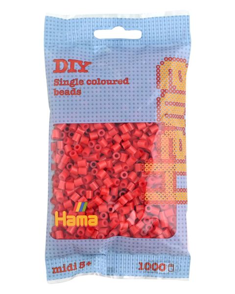 Obrázek produktu: HAMA korálky MIDI - červené