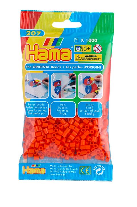 Obrázek produktu: HAMA korálky MIDI - oranžové