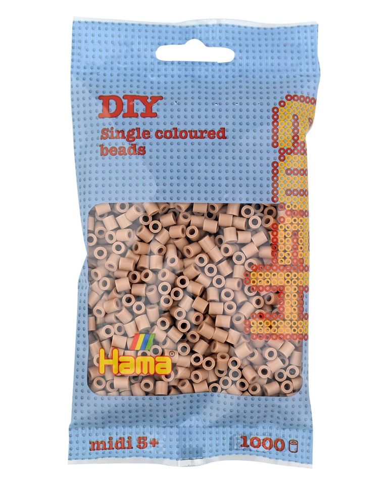 Hama H207-75 Midi Korálky světle hnědé 1000 ks