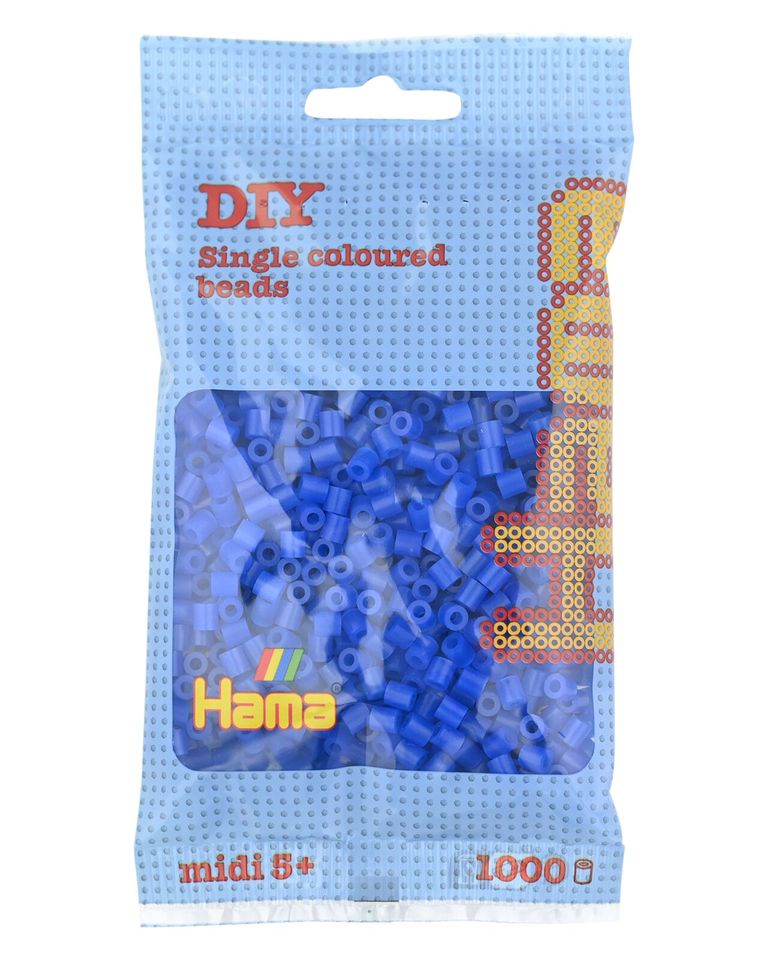 HAMA korálky neonové modré - MIDI