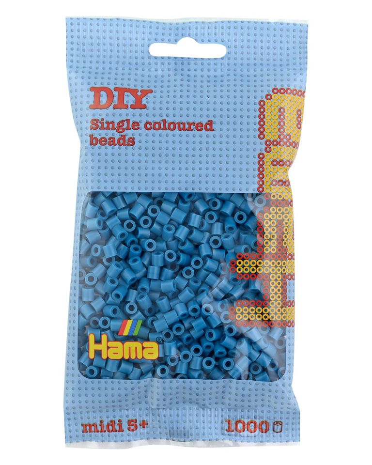 Hama Midi Korálky tmavě tyrkysová 1000 ks