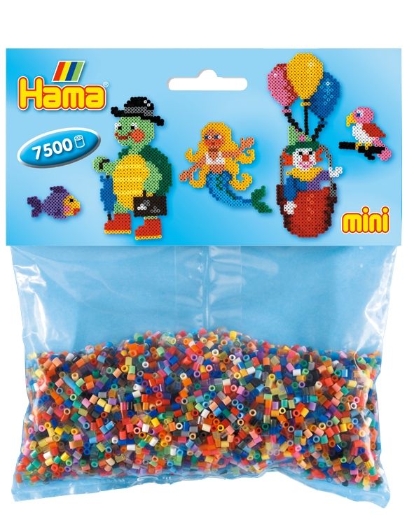 Levně HAMA Korálky v sáčku Mix - 7.500 ks - MINI