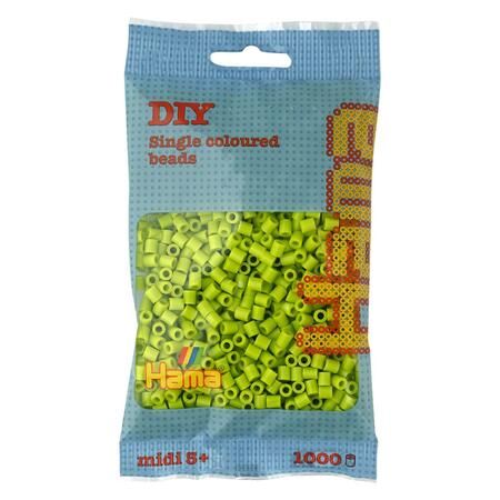 Obrázek produktu: HAMA zažehlovací korálky MIDI 1000 ks - limetkově zelené