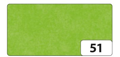 Hedvábný papír 50 × 70 cm, 20 g, 26 listů - barva světle zelená