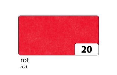 Obrázek produktu: Hedvábný papír 50 × 70 cm, 20 g, 5 listů - barva červená