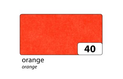 Obrázek produktu: Hedvábný papír 50 × 70 cm, 20 g, 5 listů - barva oranžová