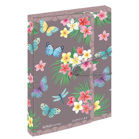 Obrázek produktu: Herlitz Box na spisy A4/4 cm PP Ladylike - Motýlci