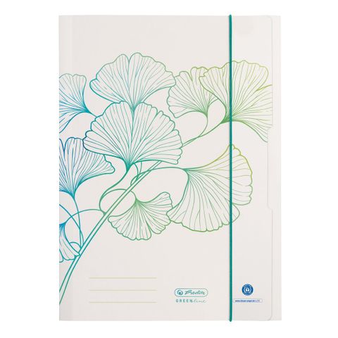 Obrázek produktu: Herlitz Desky s gumou A4 3 klopy GREENline Ginkgo