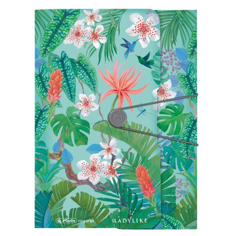 Obrázek produktu: Herlitz Desky s gumou A4 3 klopy Ladylike - Jungle