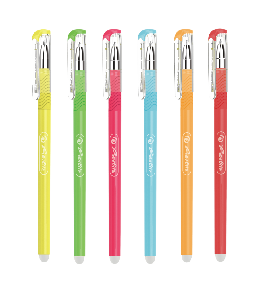 Herlitz Gumovací pero neonové 0,5 mm - mix barev