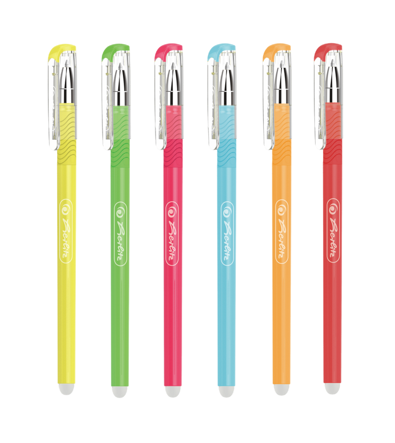 Herlitz Gumovací pero metalické 0,5 mm - mix barev