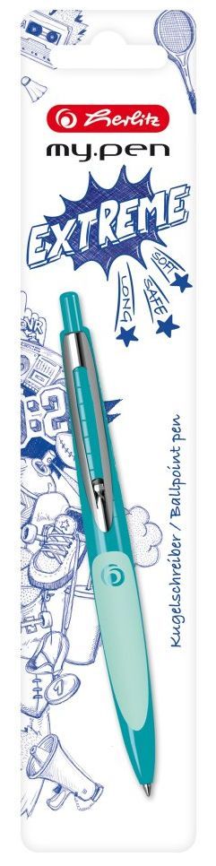 Obrázek produktu: Herlitz my.pen Kuličkové pero - pastel.zelené/zelené, blistr