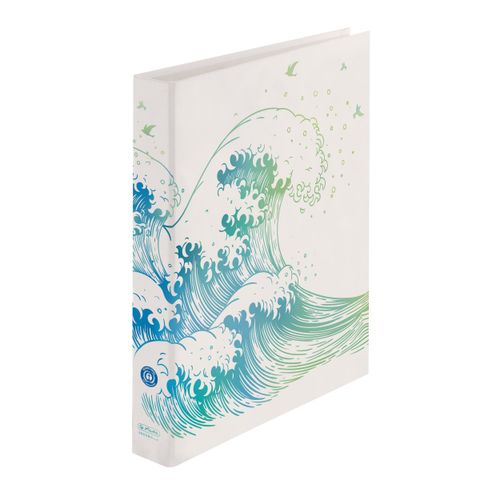 Obrázek produktu: Herlitz Pořadač 2-kroužkový A4/2,5 cm GREENline Vlna
