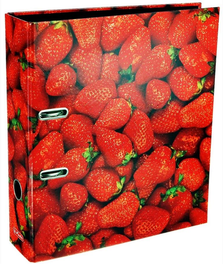 Herlitz Pořadač pákový A4/8 cm lamino - Jahody