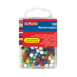 Obrázek produktu: Herlitz Špendlíky do nástěnky 100 ks - mix barev