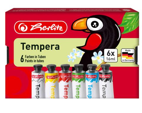 Obrázek produktu: Herlitz Tempery 6 barev - tuba 16 ml