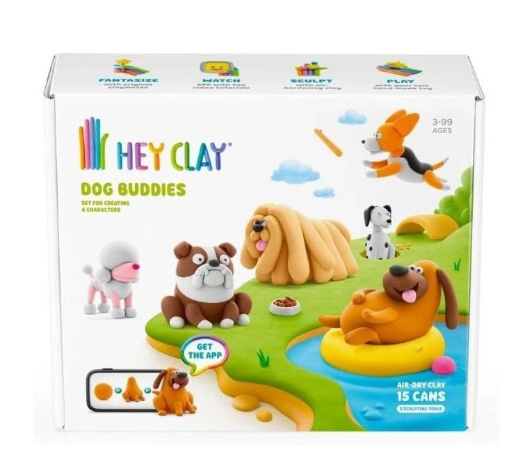 Hey Clay modelovací hmota - Psí kamarádi