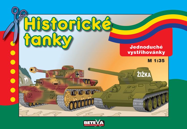 Historické tanky (Jednoduché vystřihovánky)
