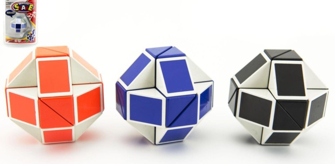 Hlavolam had plast, mix barev