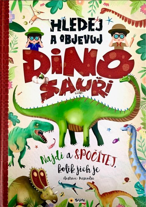 Obrázek produktu: Hledej a objevuj DINOSAUŘI Najdi a spočítej kolik jich je