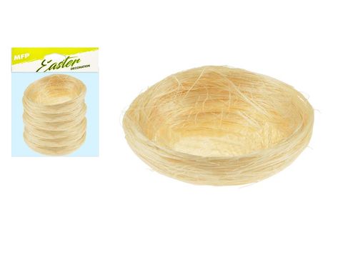 Obrázek produktu: Hnízdo sisal 5 cm 6 ks - natur