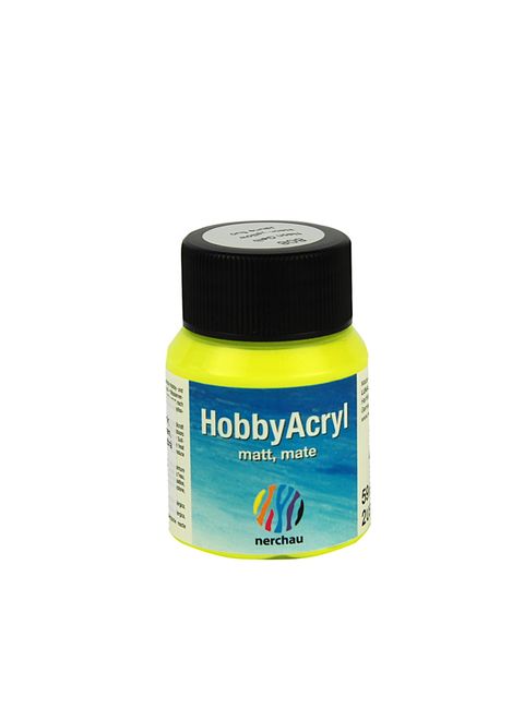 Obrázek produktu: Hobby Acryl matt Nerchau - 59 ml - neon žlutá