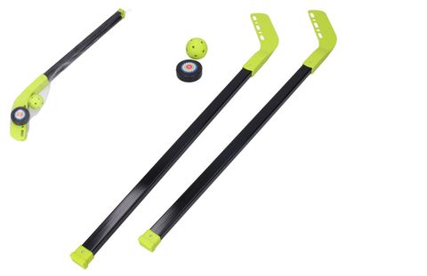 Obrázek produktu: Hokejka pozemní 2 ks plast 83 cm + florbalový míček a plastový puk