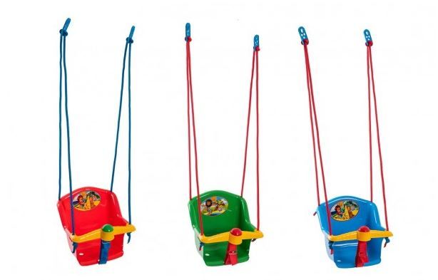 Houpačka s pískátkem plast 35x 34x 35 cm nosnost 20 kg, mix barev