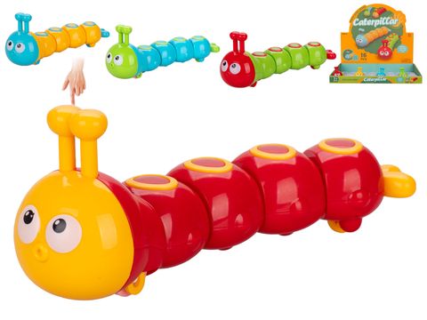 Obrázek produktu: Housenka 15 cm po stlačení jezdící, mix barev