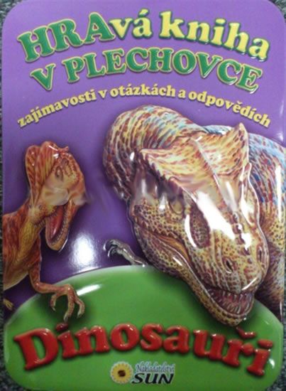 Hravá kniha v plechovce Dinosauři