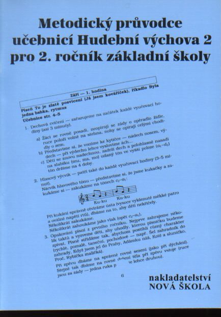 Hudební výchova 2 -  metodický průvodce k učebnici