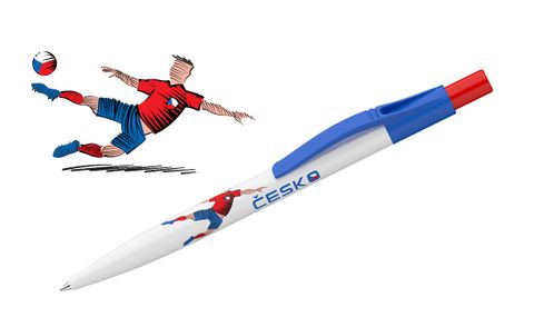 Obrázek produktu: ICO Kuličkové pero 0,8 mm Fotbal - Česko