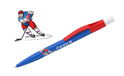 Obrázek produktu: ICO Kuličkové pero 0,8 mm Hokej - Česko