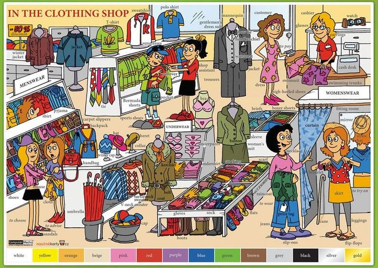 Levně In the Clothing Shop