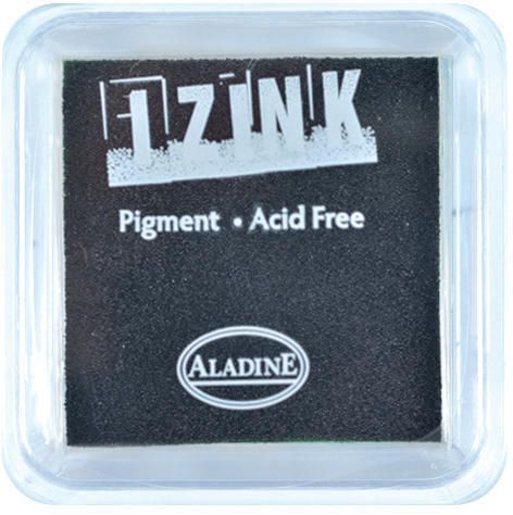 Razítkovací polštářek AladineIZINK EMBOSSING - black, černá Aladine