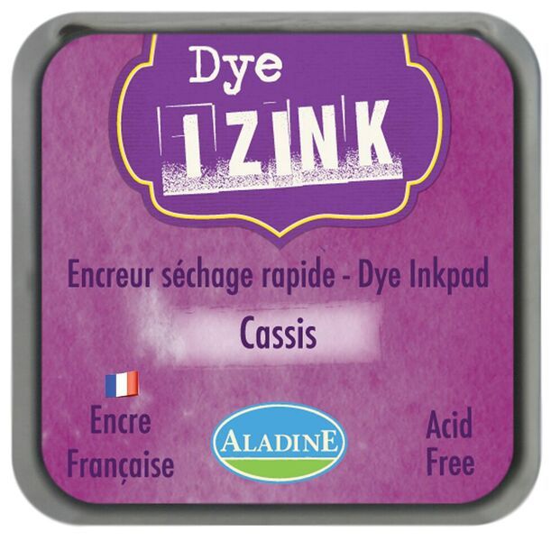 Razítkovací polštářek Aladine IZINK DYE - cassis černý rybíz-fialová Aladine