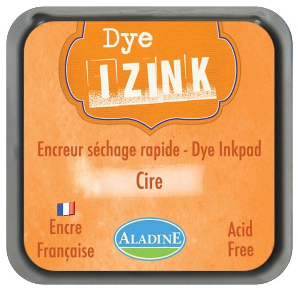 Razítkovací polštářek Aladine IZINK DYE - cire oranžová Aladine