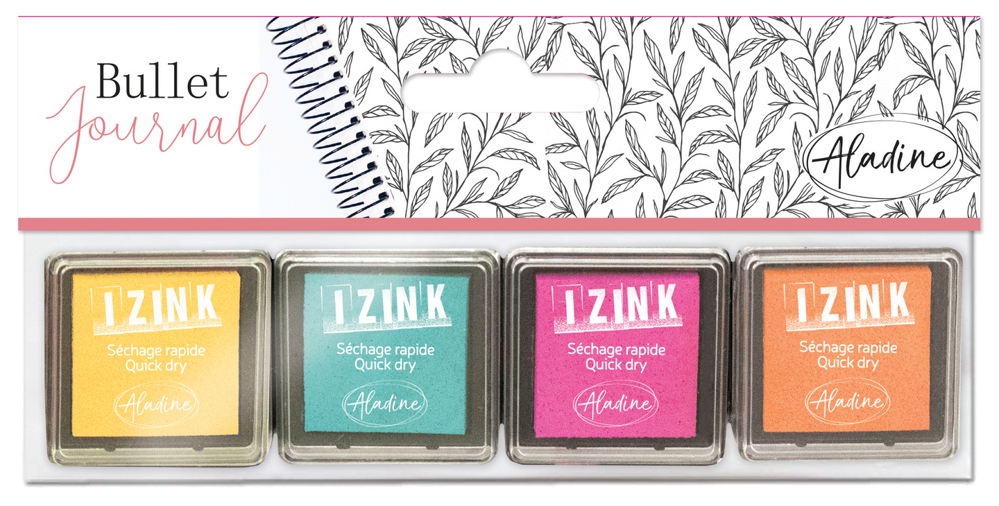 Inkoust IZINK, rychleschnoucí - sada do diáře Pastel, 4 ks