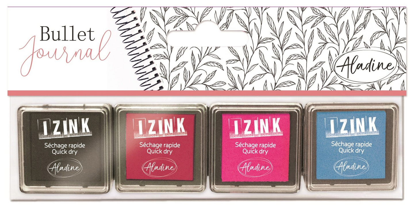 Inkoust IZINK, rychleschnoucí - sada do diáře Star, 4 ks