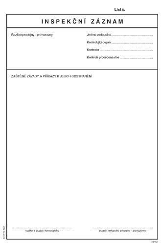 Inspekční kniha
