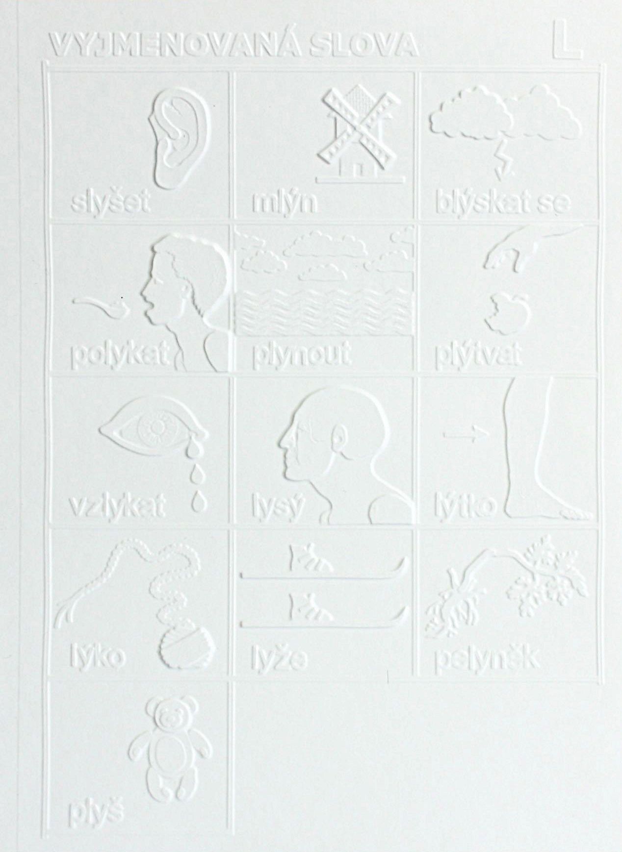 Interaktivní pomůcka pro ČJ - Vyjmenovaná slova po L