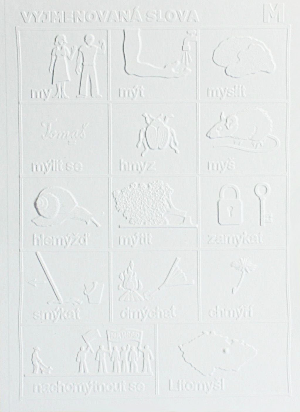 Interaktivní pomůcka pro ČJ - Vyjmenovaná slova po M