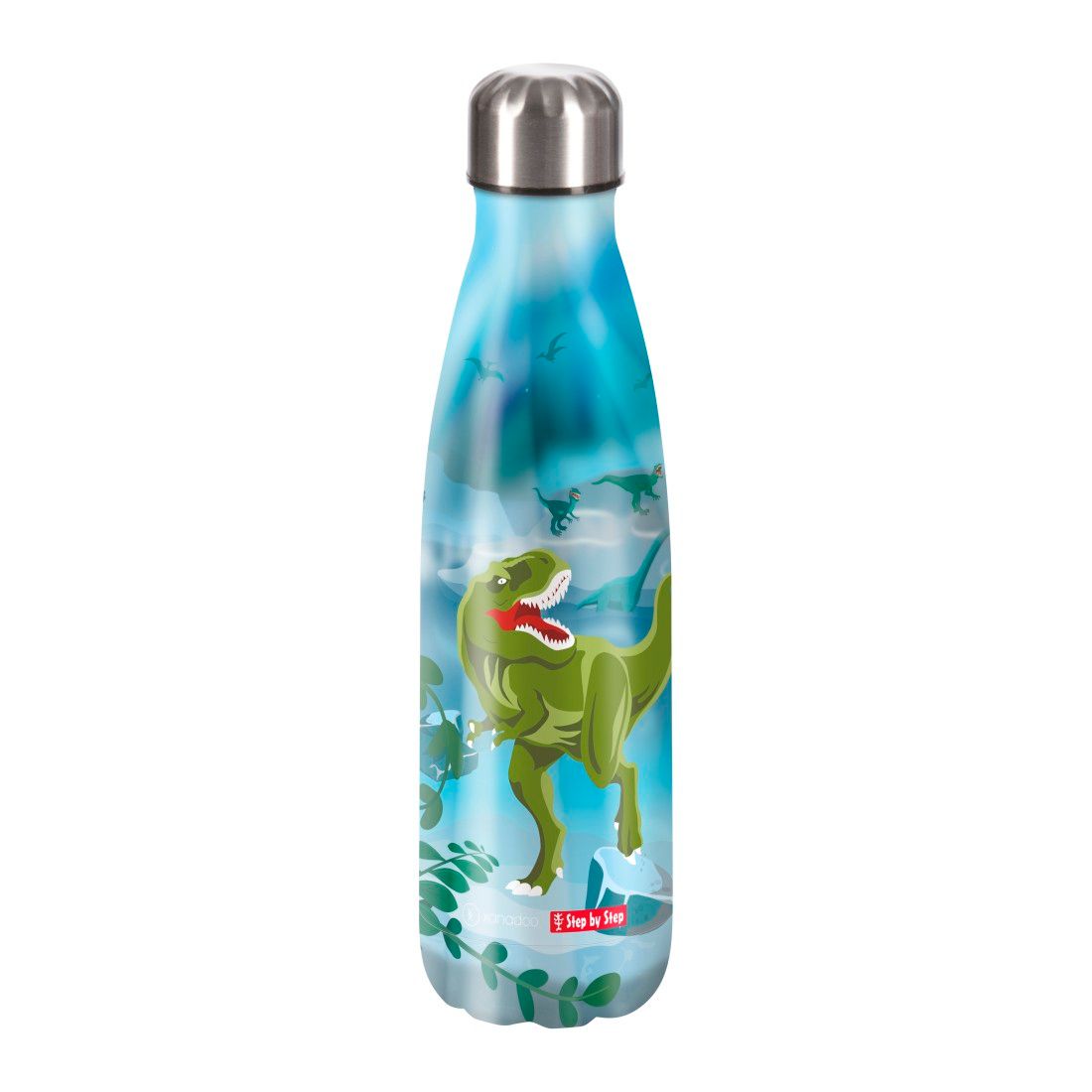 Izolovaná láhev na pití z nerezové oceli 0,5 l - Wild T-Rex Taro