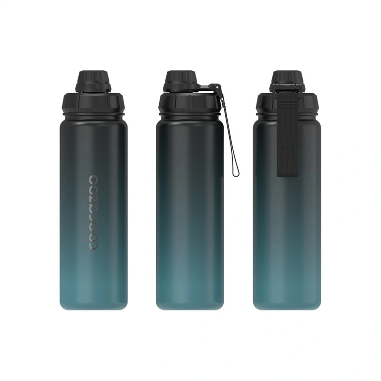 Levně Izolovaná láhev na pití z nerezové oceli coocazoo 0,7 l, Gradient Teal