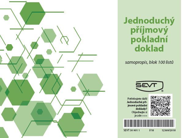 Jednoduchý příjmový pokladní doklad samopropis