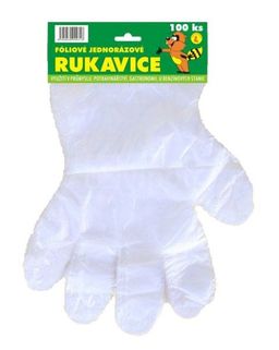 Obrázek produktu: Jednorázové rukavice HDPE vel. L - 100 ks