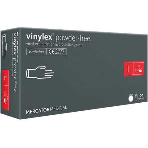 Obrázek produktu: Jednorázové rukavice Vinylex bez pudru, 100 ks - vel. L
