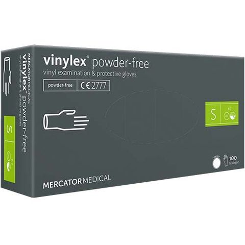Obrázek produktu: Jednorázové rukavice Vinylex bez pudru, 100 ks - vel. S