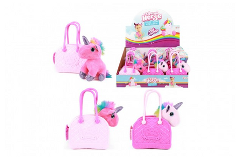 Obrázek produktu: Jednorožec v kabelce plyš 14 cm, mix barev